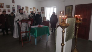 Рождественский молебен в молитвенном доме с.Александровка